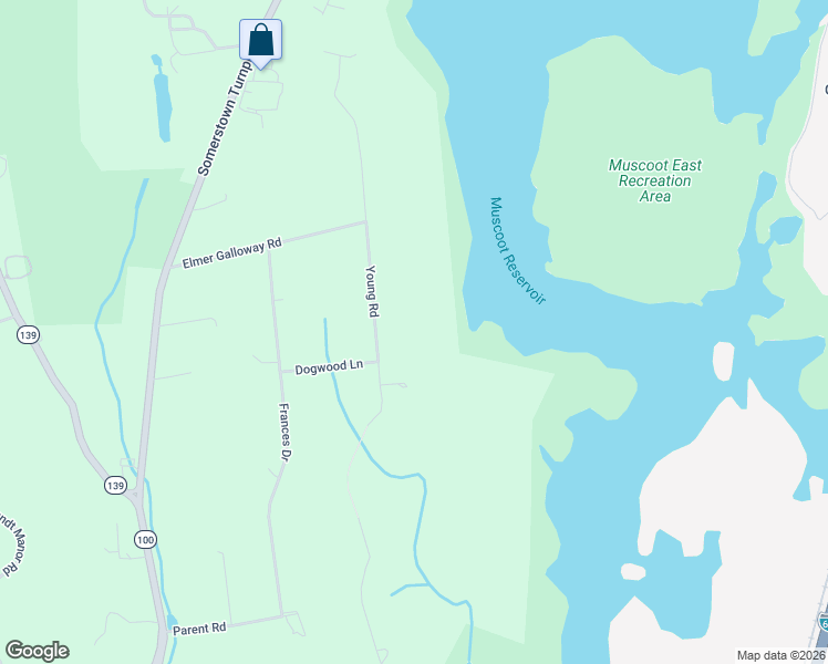 map of restaurants, bars, coffee shops, grocery stores, and more near 16 Young Road in Katonah