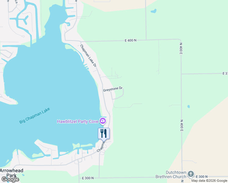 map of restaurants, bars, coffee shops, grocery stores, and more near 3428 Autumn Trail in Warsaw