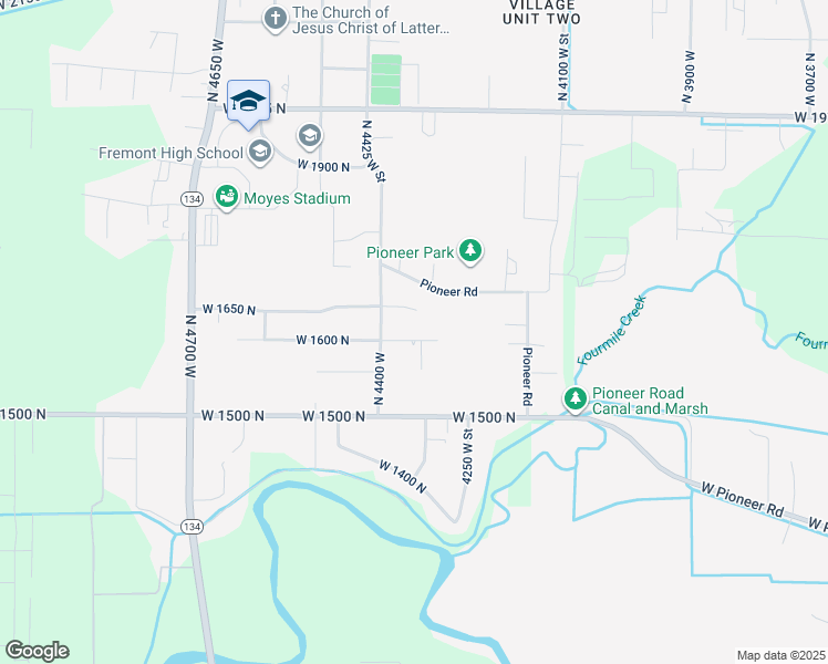 map of restaurants, bars, coffee shops, grocery stores, and more near 4338 West 1600 North in Plain City