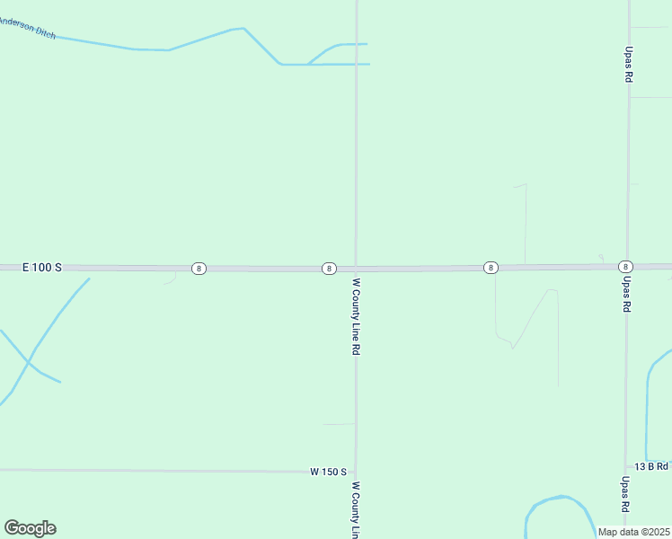 map of restaurants, bars, coffee shops, grocery stores, and more near 11999 East 100 South in Culver
