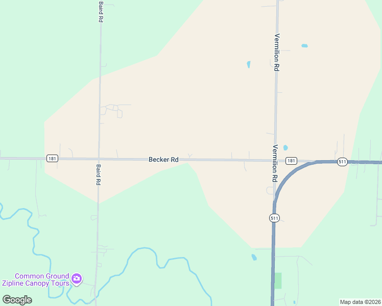 map of restaurants, bars, coffee shops, grocery stores, and more near 50902 Becker Road in Oberlin