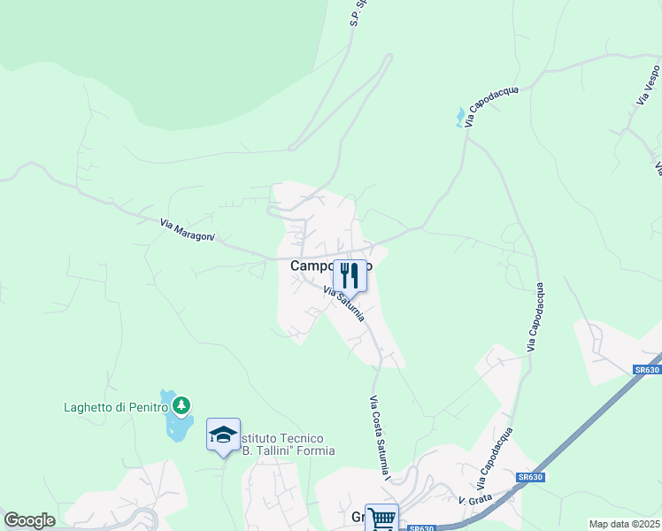 map of restaurants, bars, coffee shops, grocery stores, and more near in Campodivivo