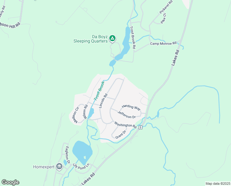 map of restaurants, bars, coffee shops, grocery stores, and more near 60 Washington Road in Monroe