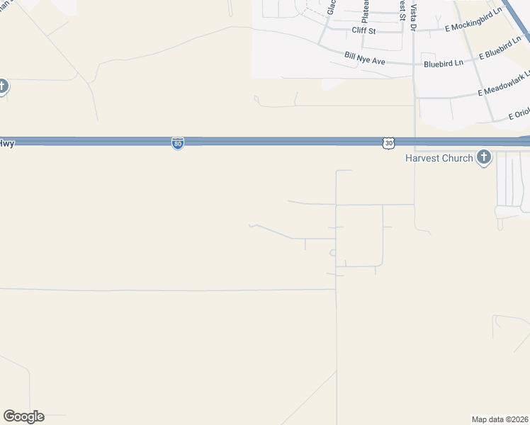 map of restaurants, bars, coffee shops, grocery stores, and more near U.S. 30 in Laramie