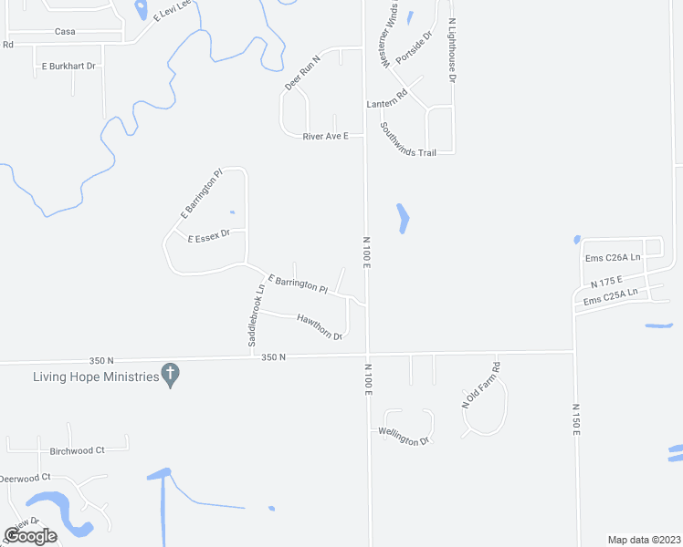 map of restaurants, bars, coffee shops, grocery stores, and more near 2640 Arlington Court in Warsaw