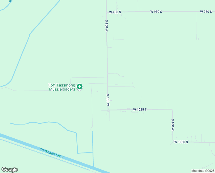 map of restaurants, bars, coffee shops, grocery stores, and more near 1023 South 150 West in Kouts