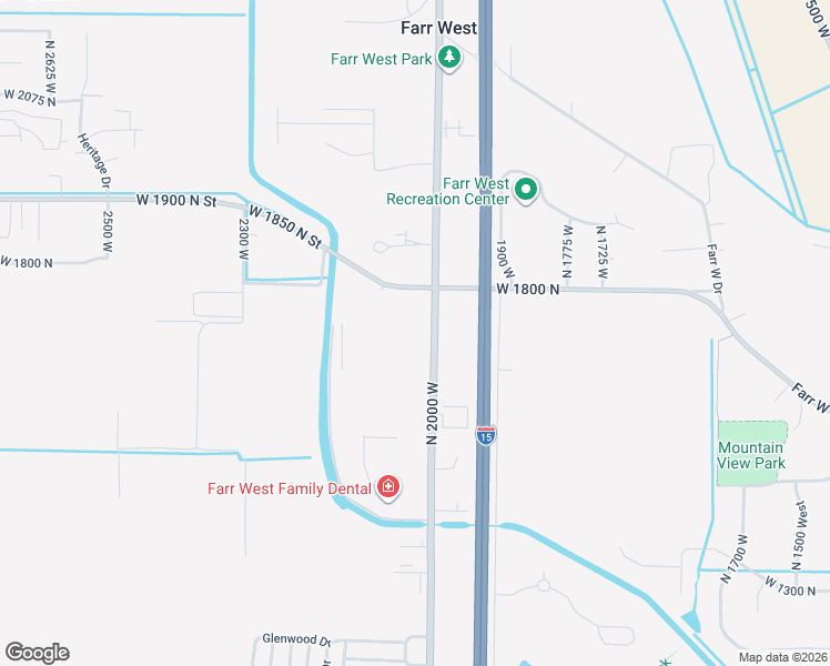 map of restaurants, bars, coffee shops, grocery stores, and more near 1741 North 2000 West in Farr West