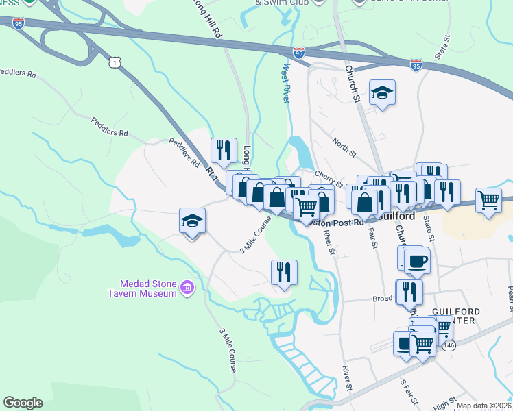 map of restaurants, bars, coffee shops, grocery stores, and more near in 