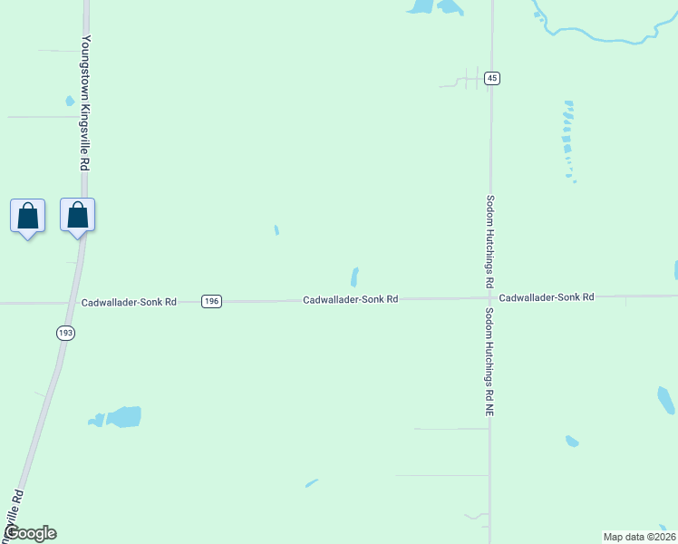 map of restaurants, bars, coffee shops, grocery stores, and more near 4875 Cadwallader-Sonk Road in Trumbull County
