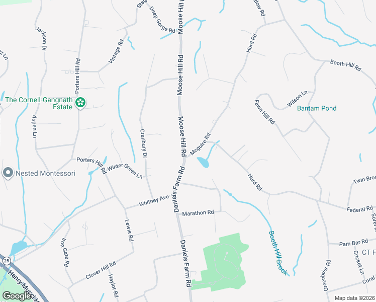 map of restaurants, bars, coffee shops, grocery stores, and more near 20 Mcguire Road in Trumbull