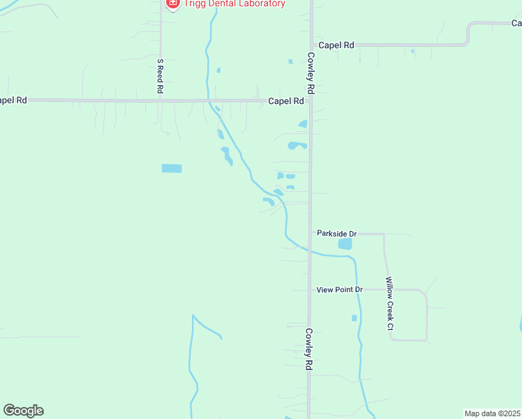 map of restaurants, bars, coffee shops, grocery stores, and more near 13340 Cowley Road in Columbia Station
