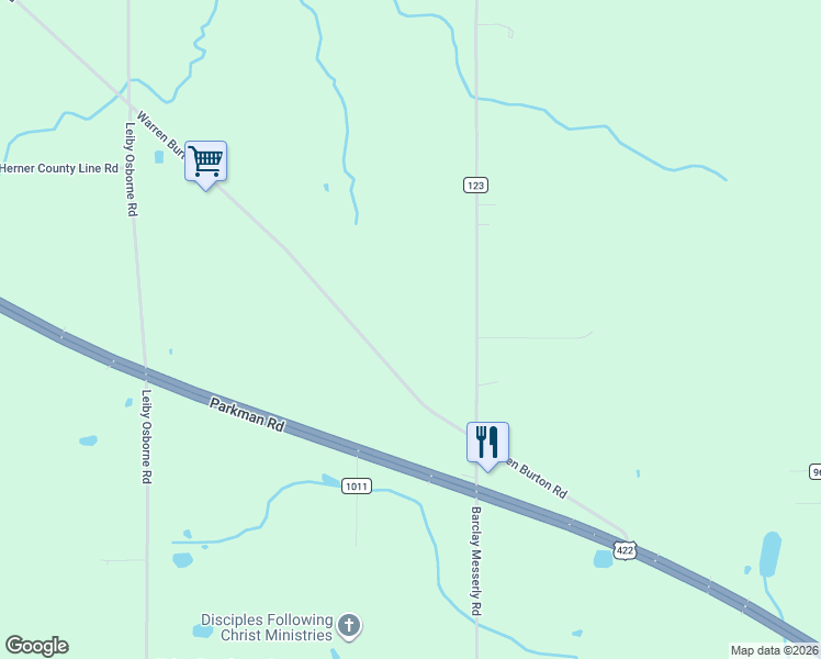 map of restaurants, bars, coffee shops, grocery stores, and more near 2566 Warren Burton Road in Southington