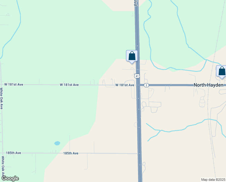 map of restaurants, bars, coffee shops, grocery stores, and more near 11601 West 181st Avenue in Lowell