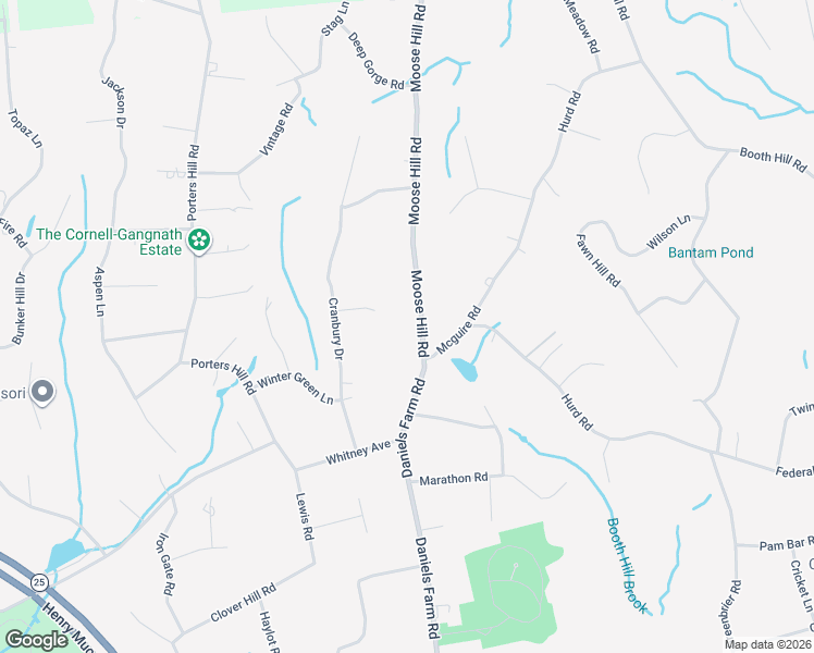 map of restaurants, bars, coffee shops, grocery stores, and more near 13 Moose Hill Road in Trumbull