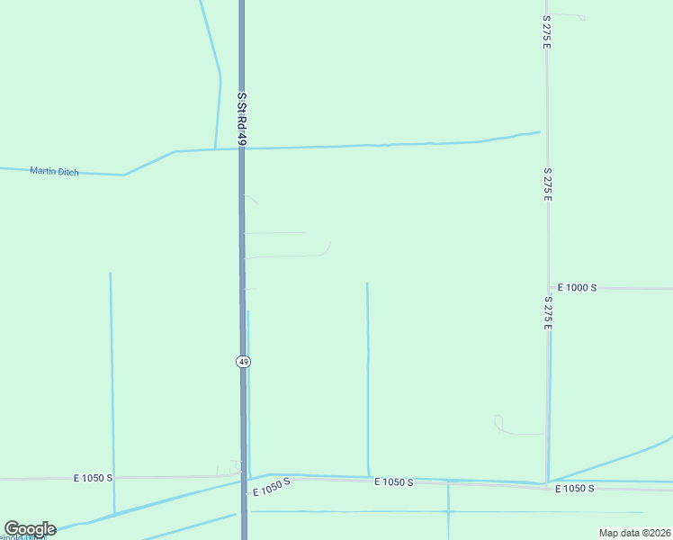 map of restaurants, bars, coffee shops, grocery stores, and more near 218 East 995 South in Kouts