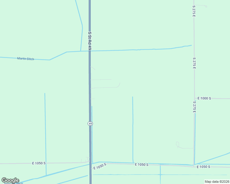 map of restaurants, bars, coffee shops, grocery stores, and more near 218 East 995 South in Kouts