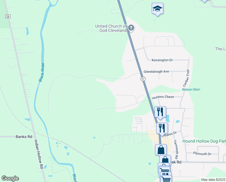 map of restaurants, bars, coffee shops, grocery stores, and more near 38505 Arbor Court in Grafton