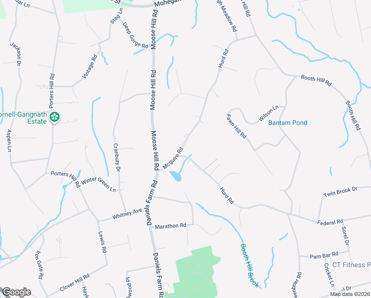 map of restaurants, bars, coffee shops, grocery stores, and more near 40 Mcguire Road in Trumbull
