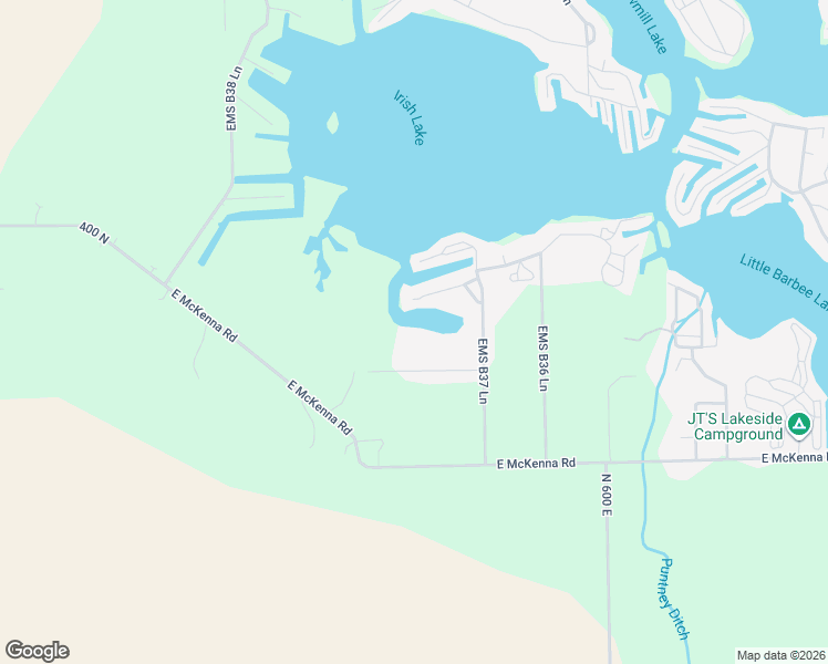 map of restaurants, bars, coffee shops, grocery stores, and more near John Lane in Warsaw