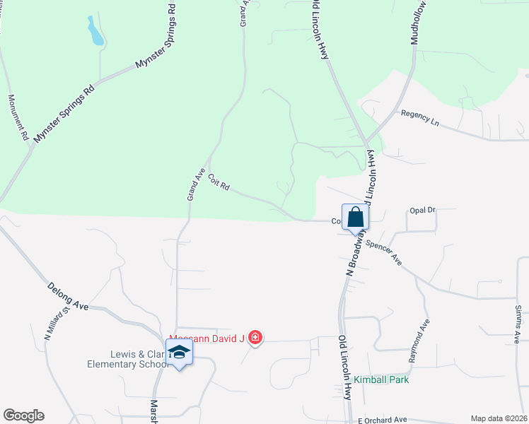 map of restaurants, bars, coffee shops, grocery stores, and more near 18109 Coit Road in Council Bluffs