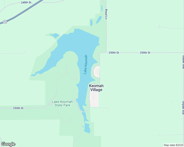 map of restaurants, bars, coffee shops, grocery stores, and more near 220-232 Keomah Village in Oskaloosa