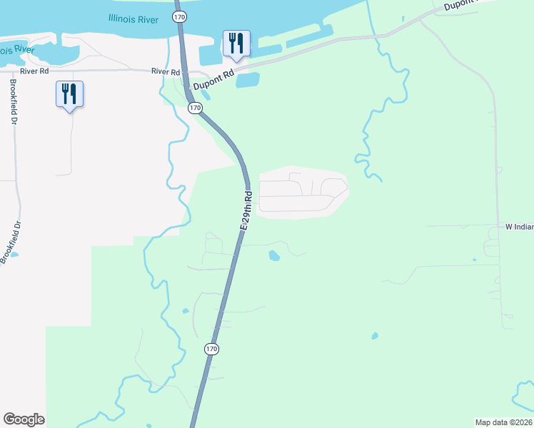 map of restaurants, bars, coffee shops, grocery stores, and more near 2468 Seneca Drive in Seneca