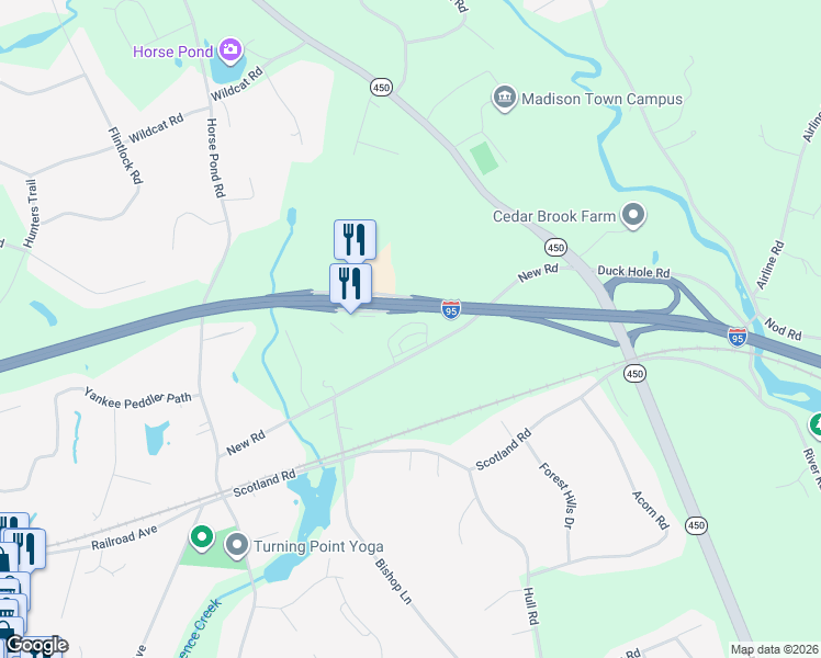 map of restaurants, bars, coffee shops, grocery stores, and more near 12 West Sussex Place in Madison