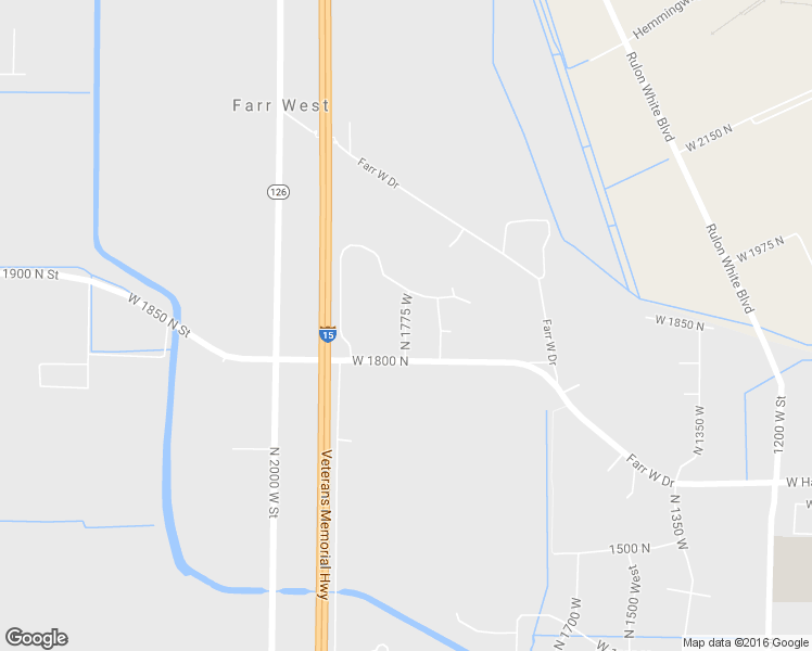 map of restaurants, bars, coffee shops, grocery stores, and more near 1761 North 2000 West in Ogden