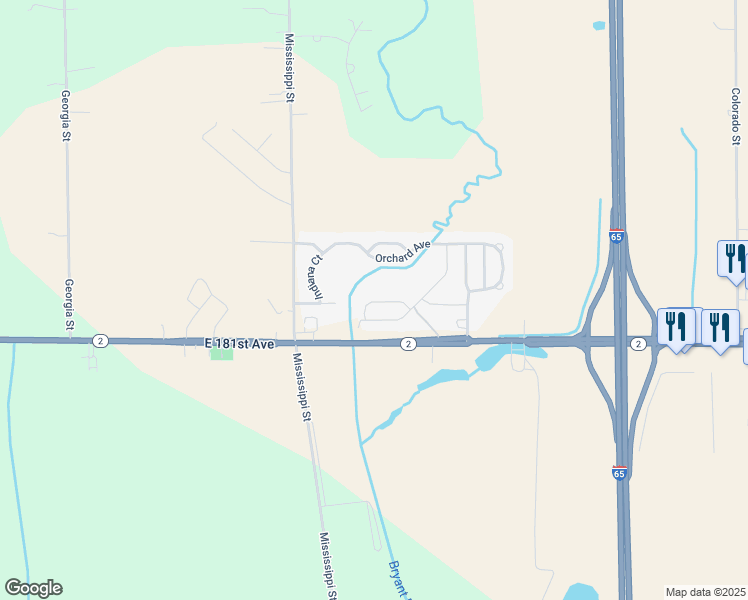 map of restaurants, bars, coffee shops, grocery stores, and more near 113 Falawater Drive in Hebron