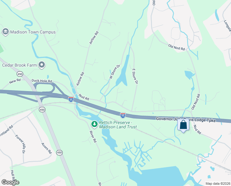 map of restaurants, bars, coffee shops, grocery stores, and more near 15 Baxter Road in Clinton