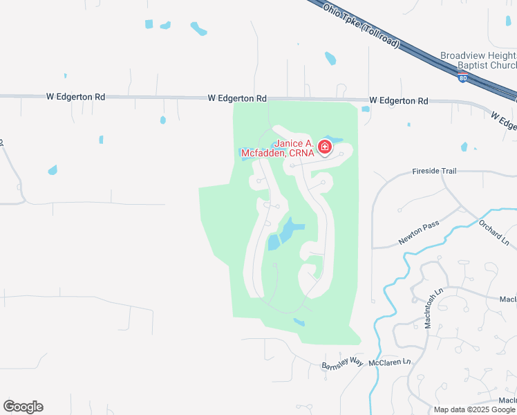 map of restaurants, bars, coffee shops, grocery stores, and more near 313 Stanford Place in Broadview Heights
