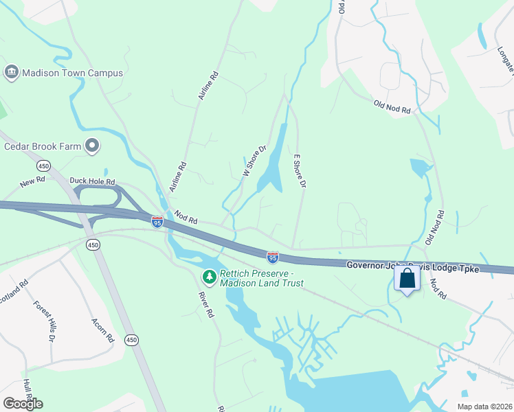 map of restaurants, bars, coffee shops, grocery stores, and more near 15 Baxter Road in Clinton