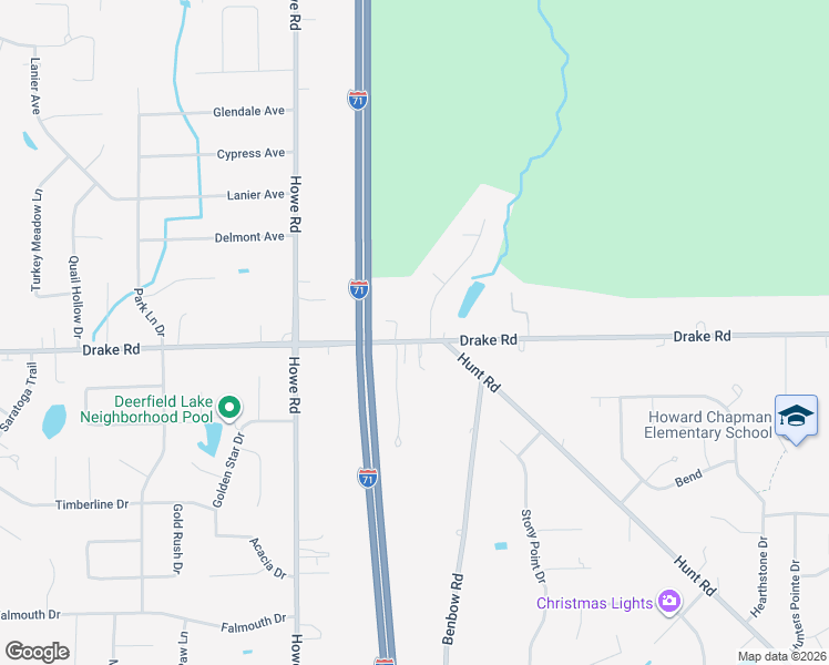 map of restaurants, bars, coffee shops, grocery stores, and more near 15531 Drake Road in Strongsville