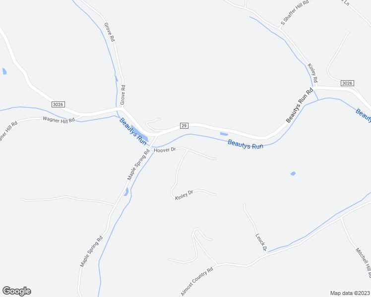 map of restaurants, bars, coffee shops, grocery stores, and more near Hoover Drive in Cogan Station