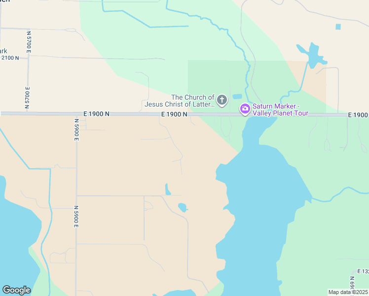 map of restaurants, bars, coffee shops, grocery stores, and more near 1762 North 6250 East in Eden