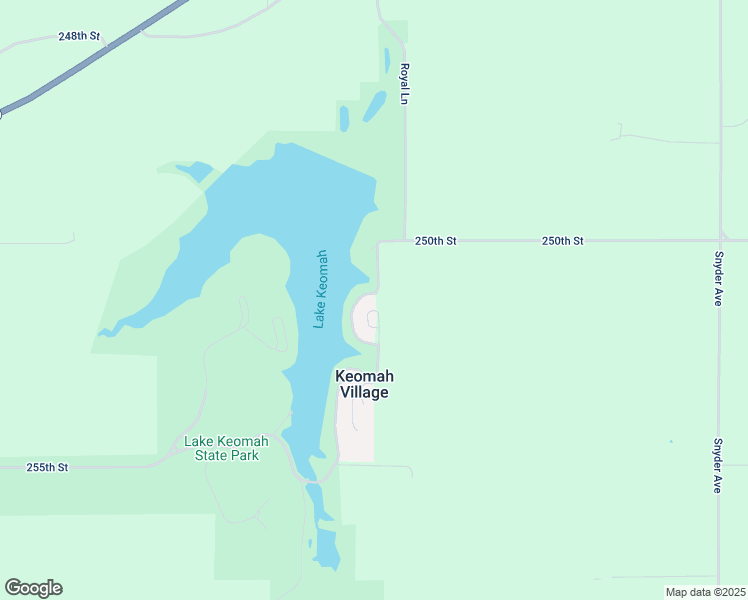 map of restaurants, bars, coffee shops, grocery stores, and more near 220 Keomah Village in Oskaloosa