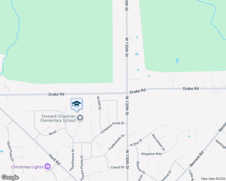 map of restaurants, bars, coffee shops, grocery stores, and more near 13212 Drake Road in Strongsville