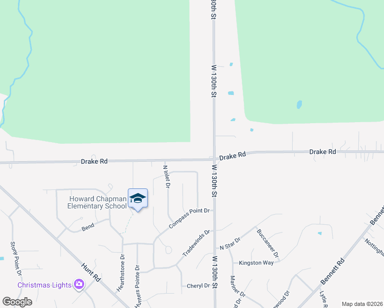 map of restaurants, bars, coffee shops, grocery stores, and more near 13212 Drake Road in Strongsville