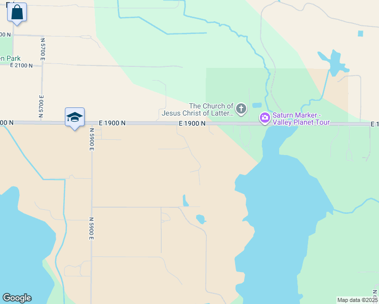 map of restaurants, bars, coffee shops, grocery stores, and more near 1785 North 6250 East in Eden