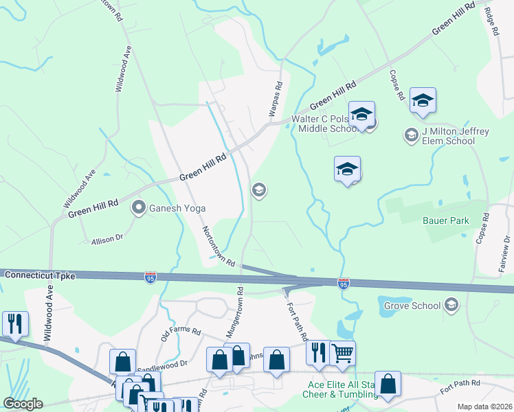 map of restaurants, bars, coffee shops, grocery stores, and more near 178 Mungertown Road in Madison