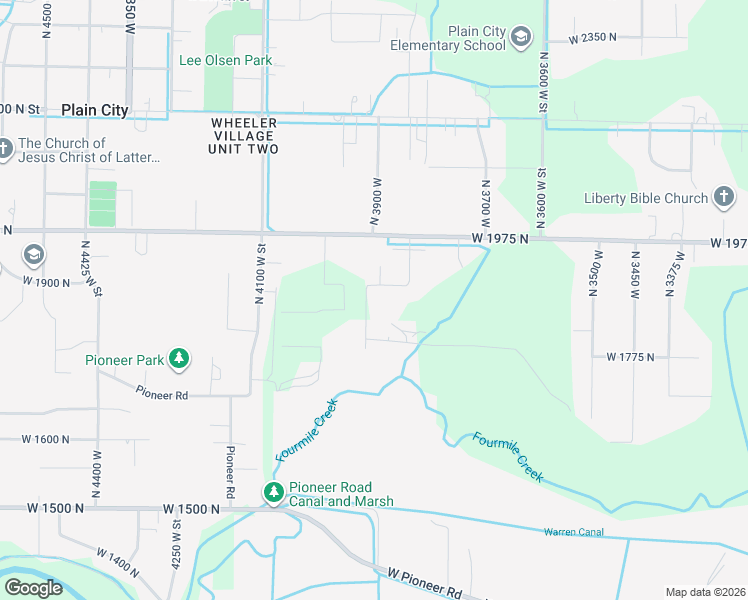 map of restaurants, bars, coffee shops, grocery stores, and more near 1862 North 3900 West in Plain City