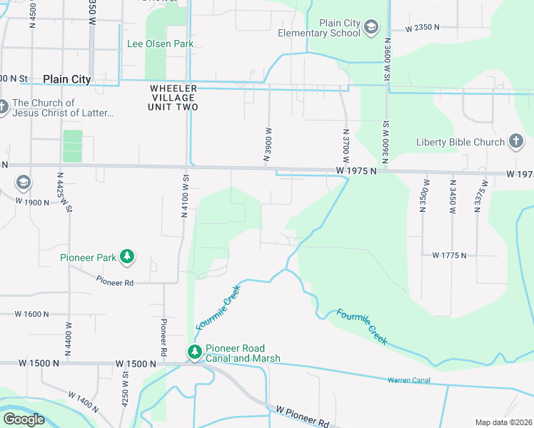 map of restaurants, bars, coffee shops, grocery stores, and more near 1862 North 3900 West in Plain City
