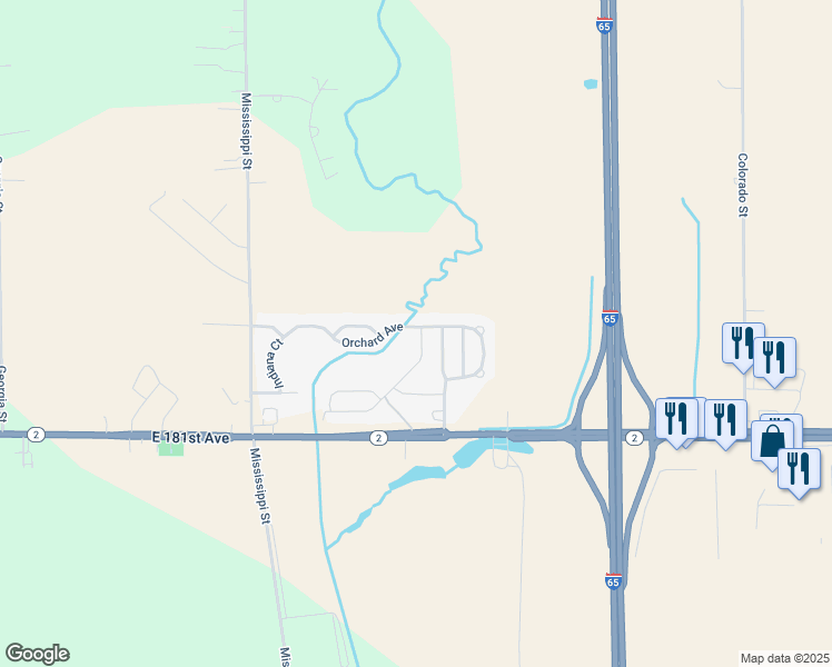 map of restaurants, bars, coffee shops, grocery stores, and more near 100 McIntosh Boulevard in Hebron