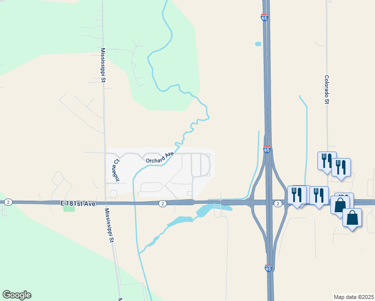 map of restaurants, bars, coffee shops, grocery stores, and more near 100 Rome Boulevard in Hebron