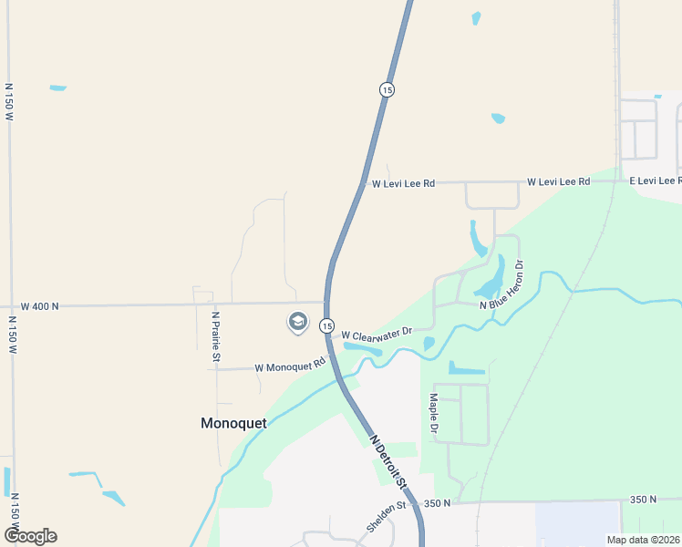 map of restaurants, bars, coffee shops, grocery stores, and more near 4068 Indiana 15 in Warsaw