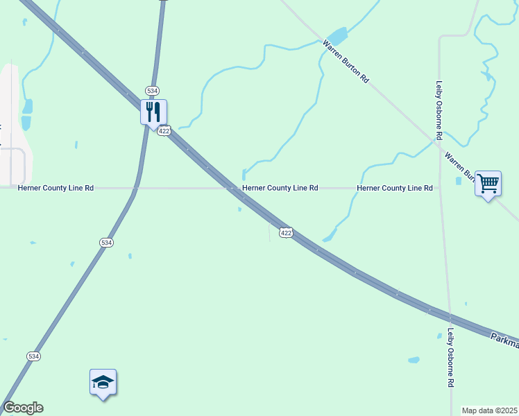 map of restaurants, bars, coffee shops, grocery stores, and more near Parkman Rd in Southington