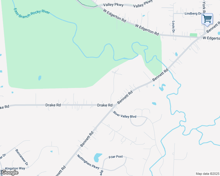 map of restaurants, bars, coffee shops, grocery stores, and more near 17485 Parkside Dr in North Royalton