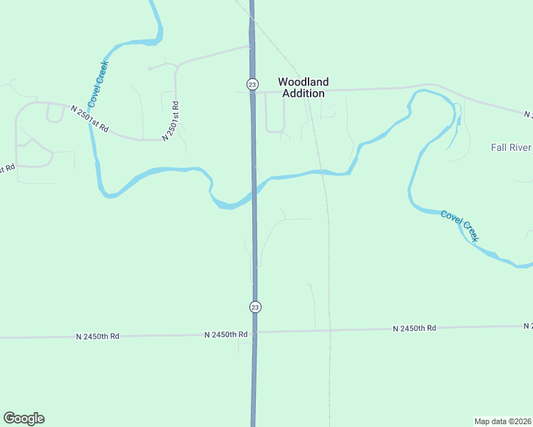 map of restaurants, bars, coffee shops, grocery stores, and more near 1707 North 2479th Road in Ottawa