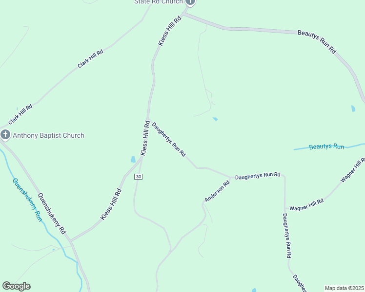 map of restaurants, bars, coffee shops, grocery stores, and more near 5974 Daughertys Run Road in Linden