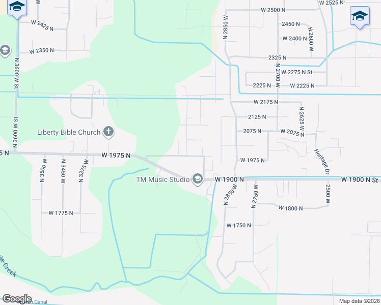 map of restaurants, bars, coffee shops, grocery stores, and more near 2994 West 1975 North in Plain City